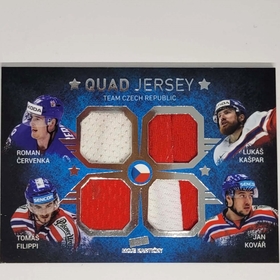 Červenka, Kašpar, Filippi, Kovář 2015/16 MK QUAD PATCH PROMO xx/10