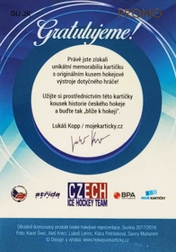 Jakub Klepiš 2017/18 MK Národní tým GUM Stick 