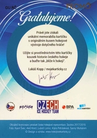 Roman Červenka 2017/18 MK MK Národní tým GUM Jersey
