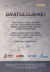 Jan Kolář 2018/19 MK Národní tým GUM Gloves