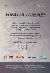 Ladislav Karabáček 2018/19 MK Národní tým GUM Stick