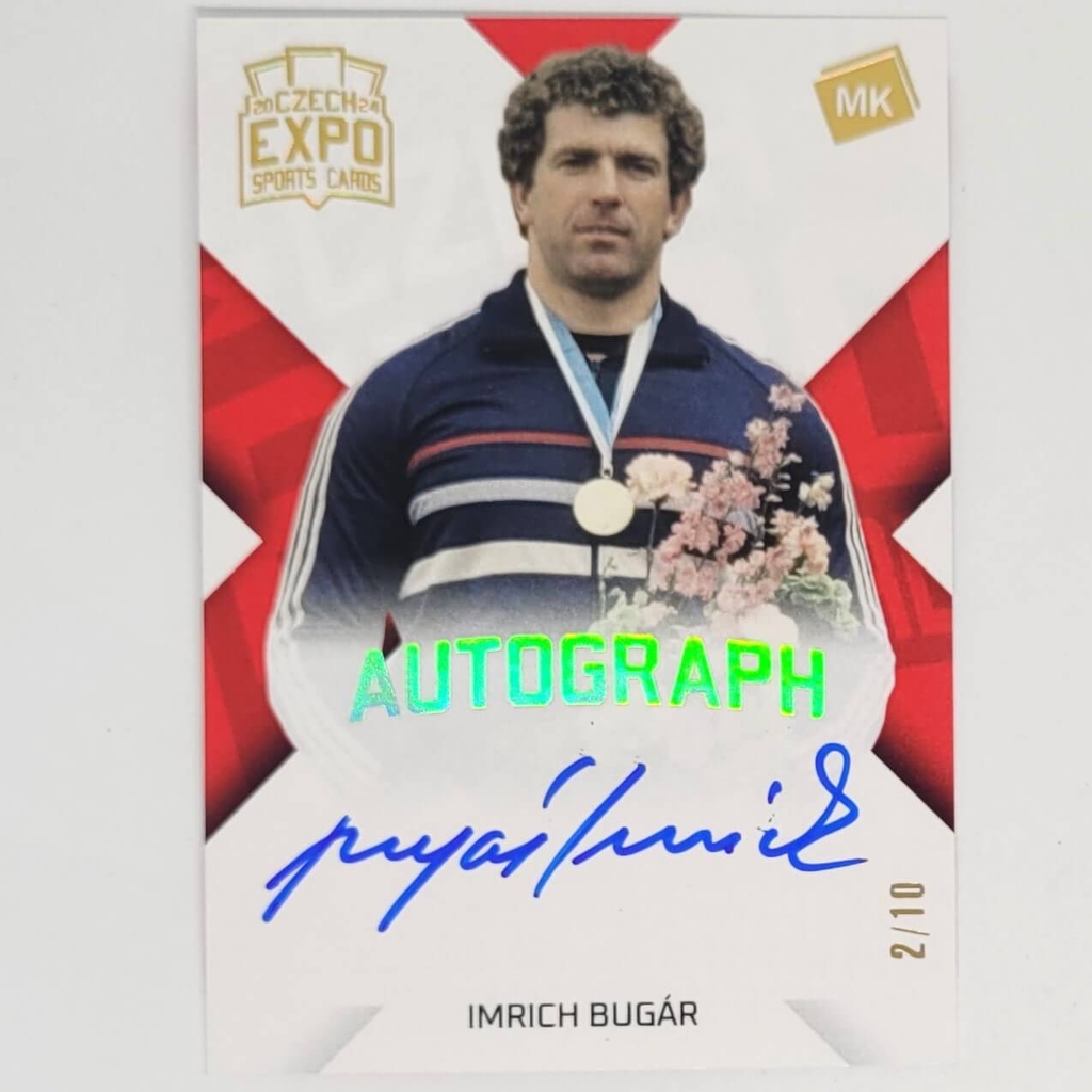 Imrich Bugár 2024 MK EXPO Pardubice Autograph Gold Rainbow limitace xx/10 + certifikát AW