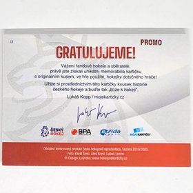 Dominik Furch 2020 MK CZECH EXPO Game used stick - PROMO