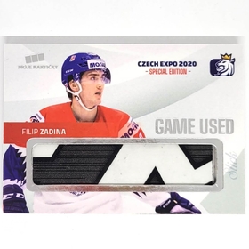 Filip Zadina 2020 MK CZECH EXPO Game used stick - PROMO