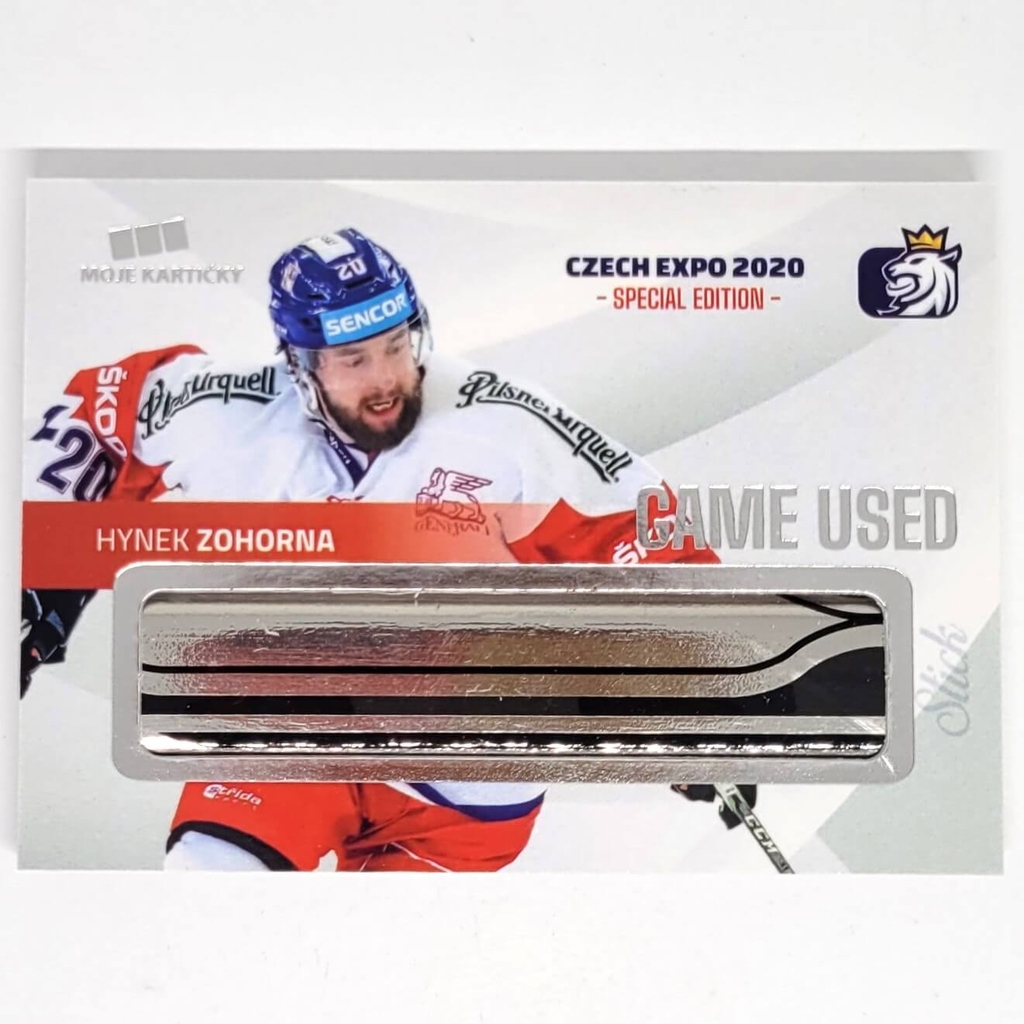 Hynek Zohorna 2020 MK CZECH EXPO Game used stick - PROMO