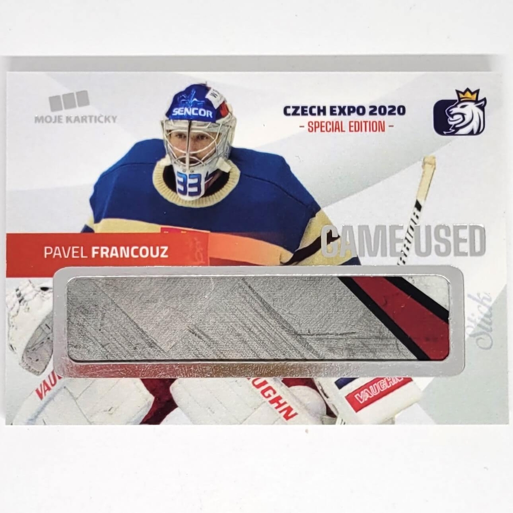 Pavel Francouz 2020 MK CZECH EXPO Game used stick - PROMO