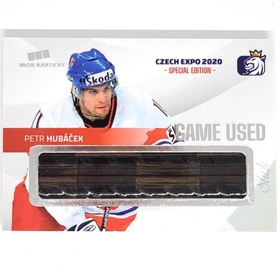 Petr Hubáček 2020 MK CZECH EXPO Game used stick - PROMO