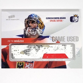 Petr Mrázek 2020 MK CZECH EXPO Game used stick - PROMO