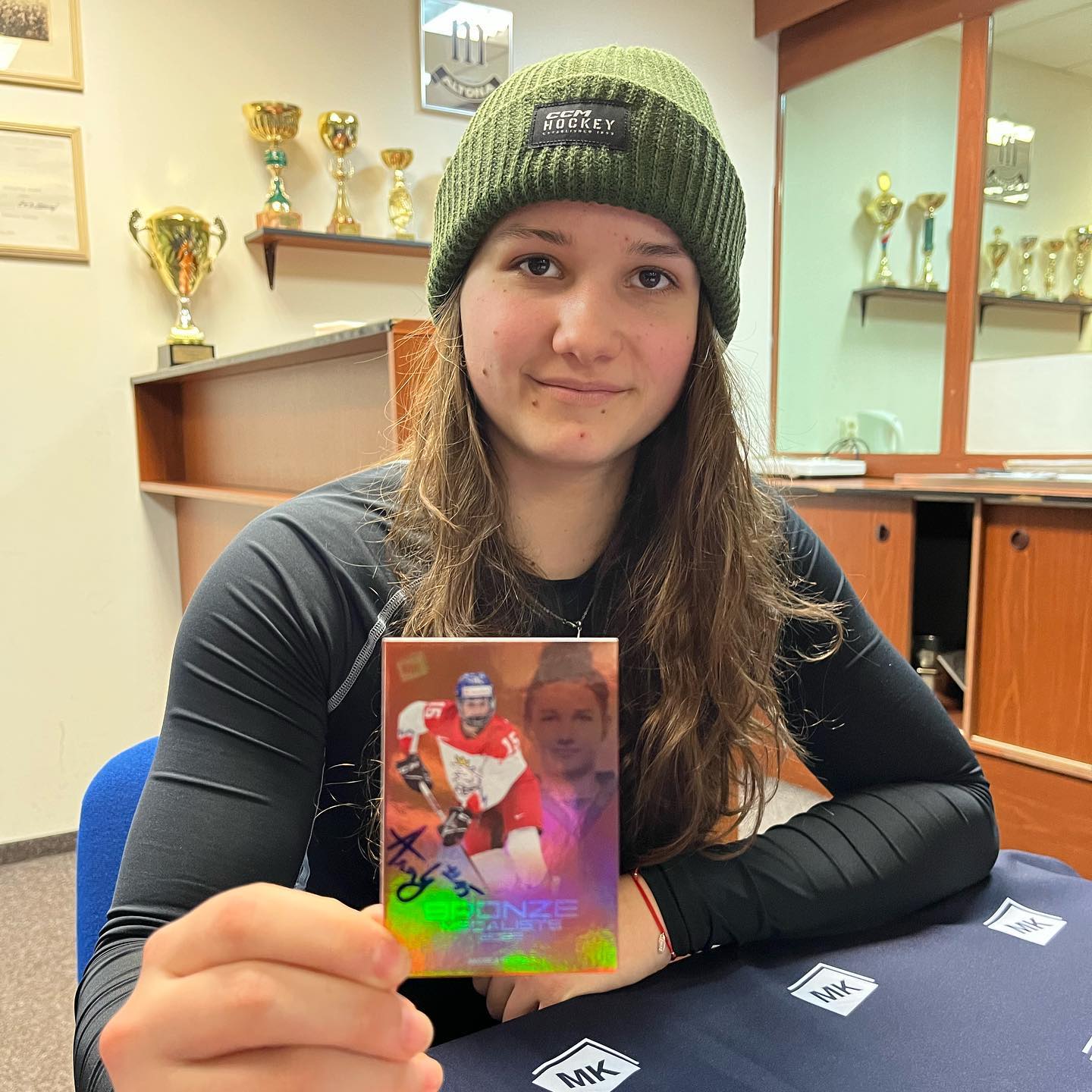 Andrea Trnkova hockey card czech
